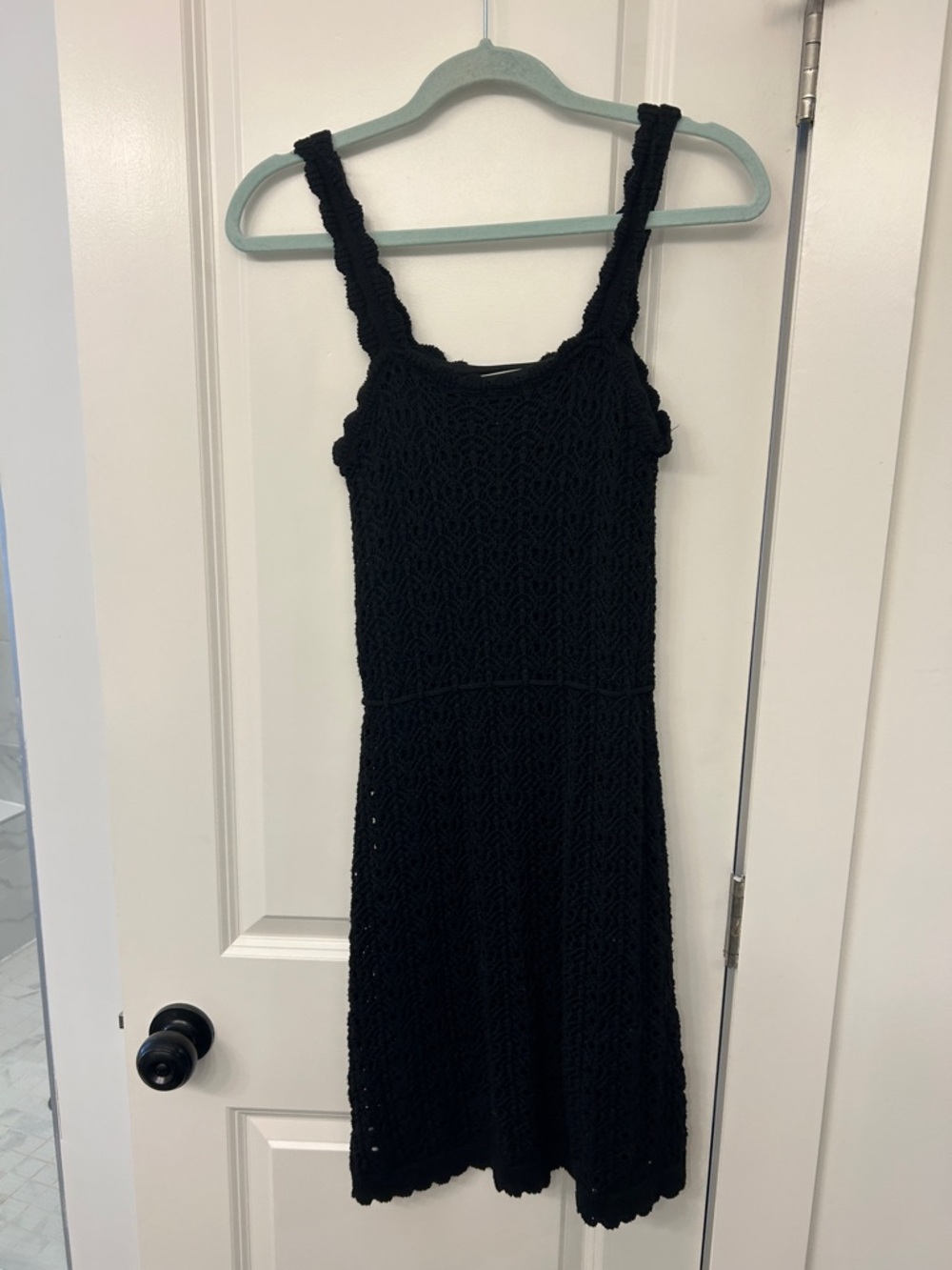 Jessica Simpson Black Crochet Sundress